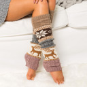 Teal Nordic Snowflake Leg Warmers | AILI'S CORNER