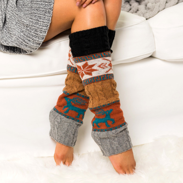 Nordic Snowflake Leg Warmers | AILI'S CORNER