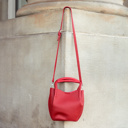 Red Drew Mini Bucket Crossbody Tote | AILI'S CORNER