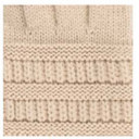 Beige C.C® Knit Touch Gloves | AILI'S CORNER