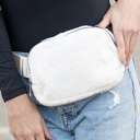 Ivory Lola Boucle Sherpa Sling/Belt Bag | AILI'S CORNER