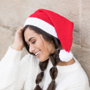 Red Knit Santa Stocking Beanie Hat | AILI'S CORNER