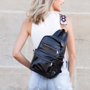 Black Alba Convertible Backpack Sling | AILI'S CORNER