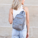 Gray Alba Convertible Backpack Sling | AILI'S CORNER