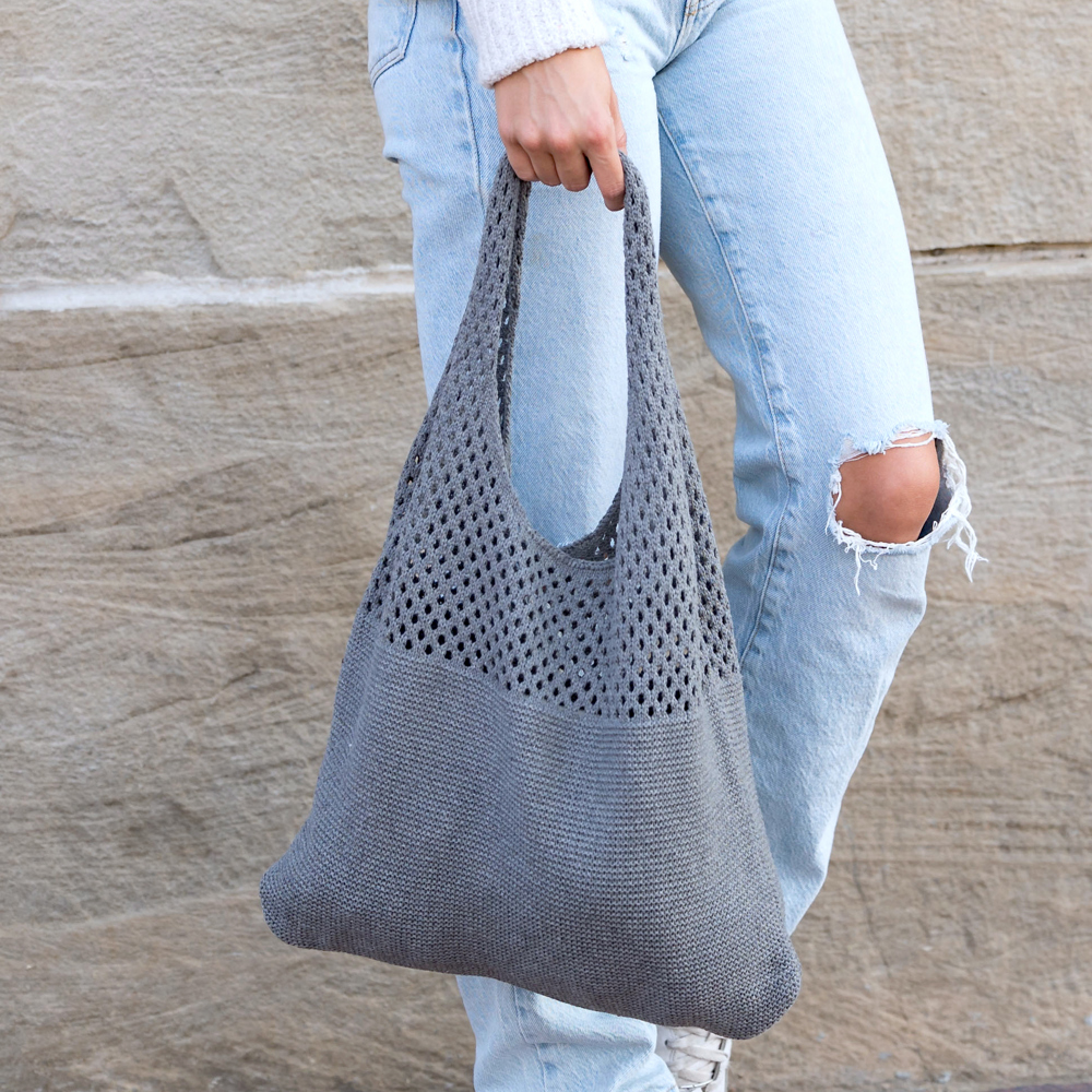 Soft Knit Hobo Shoulder Bag | AILI'S CORNER