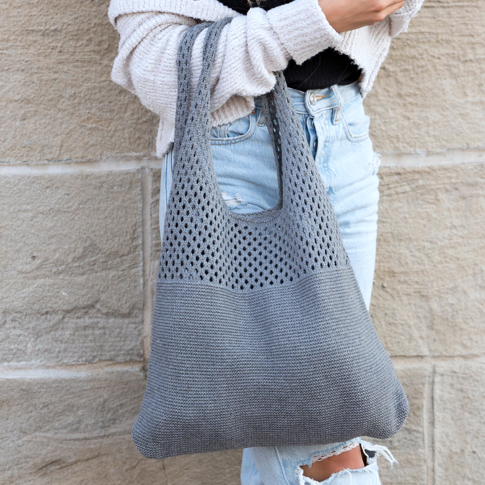 Soft Knit Hobo Shoulder Bag | AILI'S CORNER