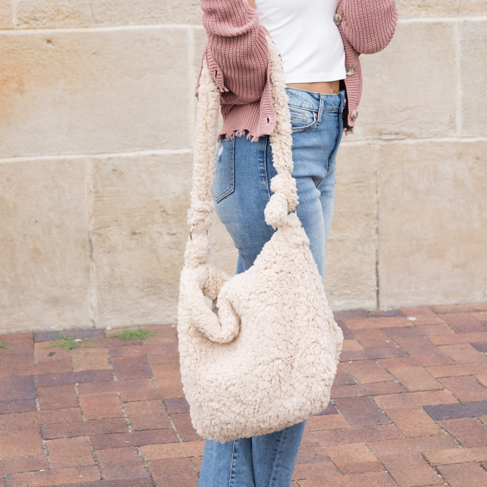 Boucle Sherpa Messenger Bag