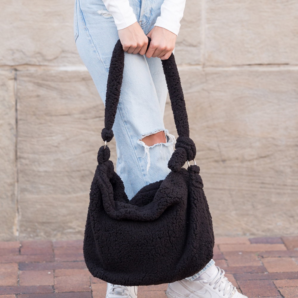 Boucle Sherpa Messenger Bag