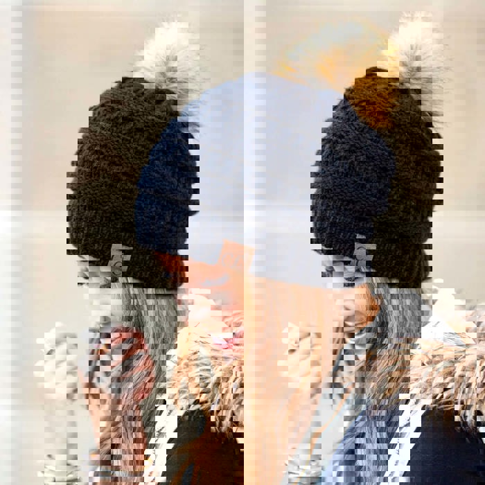 C.C® Fur Pom Beanie