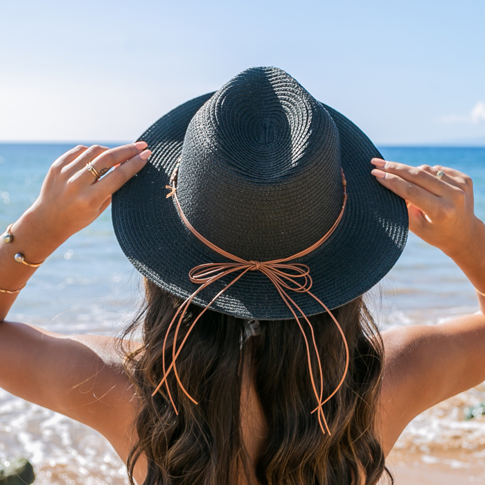 Boho Accent Panama Hat | AILI'S CORNER