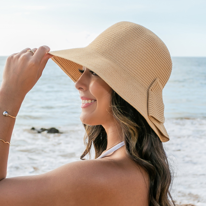 Bow Back Sun Hat | AILI'S CORNER