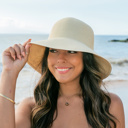 Straw Bow Back Sun Hat | AILI'S CORNER