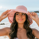Blush Button Accent Cargo Hat | AILI'S CORNER