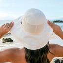 Cream Button Accent Cargo Hat | AILI'S CORNER