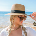 Khaki Classic Straw Panama Hat | AILI'S CORNER