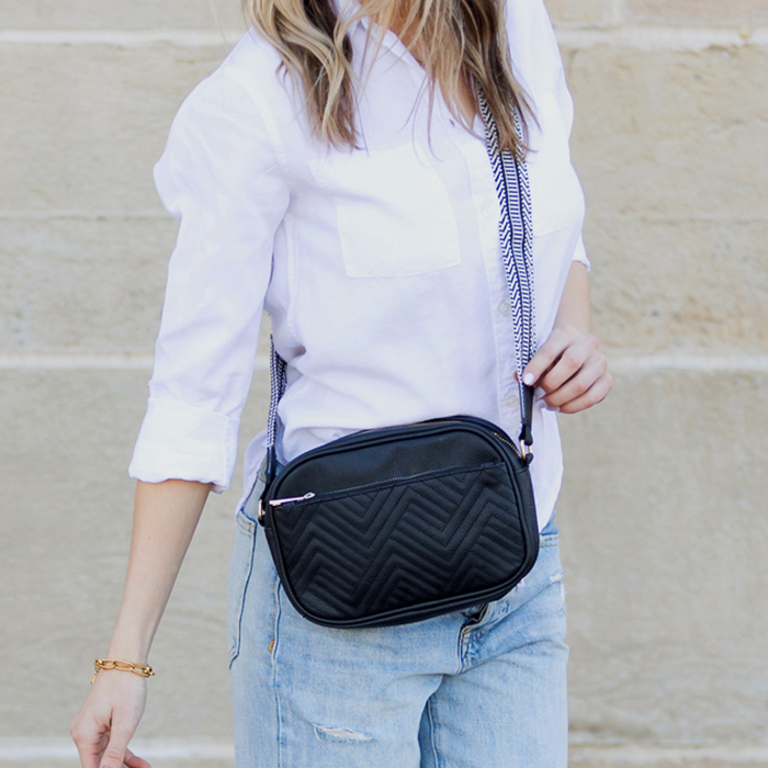 Everly Vegan Leather Camera Crossbody