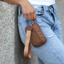 Mocha Dakota Wristlet ID Wallet Pouch | AILI'S CORNER