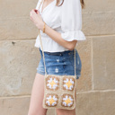 Mocha Eliza Crochet Straw Crossbody | AILI'S CORNER