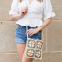 Olive Eliza Crochet Straw Crossbody | AILI'S CORNER