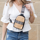 Black Naomi Woven Guitar Strap Sling Bag