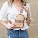 Mocha Naomi Woven Guitar Strap Sling Bag