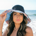 Black Watercolor Accent Cargo Hat | AILI'S CORNER