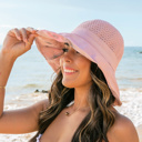 Blush Watercolor Accent Cargo Hat | AILI'S CORNER