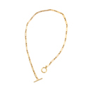 Gold 18K STAINLESS STEEL TOGGLE CHAIN NECKLACE | AILI'S CORNER