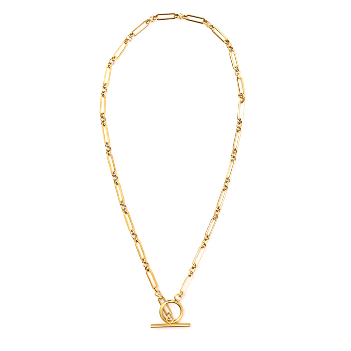 18K STAINLESS STEEL TOGGLE CHAIN NECKLACE | AILI'S CORNER