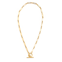 Gold 18K STAINLESS STEEL TOGGLE CHAIN NECKLACE | AILI'S CORNER