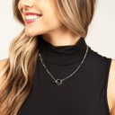 Silver 18K STAINLESS STEEL TOGGLE CHAIN NECKLACE | AILI'S CORNER