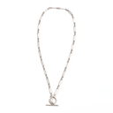 Silver 18K STAINLESS STEEL TOGGLE CHAIN NECKLACE | AILI'S CORNER