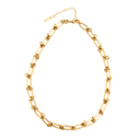 Gold 18K STAINLESS STEEL BARBED WIRE CHAIN NECKLACE | AILI'S CORNER