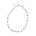 Silver 18K STAINLESS STEEL BARBED WIRE CHAIN NECKLACE | AILI'S CORNER