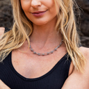 Silver 18K STAINLESS STEEL BARBED WIRE CHAIN NECKLACE | AILI'S CORNER