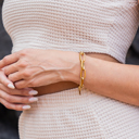 Gold 18K STAINLESS STEEL LAYERED PAPERCLIP BRACELET | AILI'S CORNER