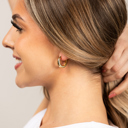 Circle 14K STAINLESS STEEL EVERYDAY HUGGIE EARRINGS  | AILI'S CORNER