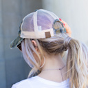 Olive Camo C.C® Camo Distressed Caps Hat | AILI'S CORNER