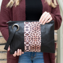  Leopard Dual Tone Clutch | AILI'S CORNER