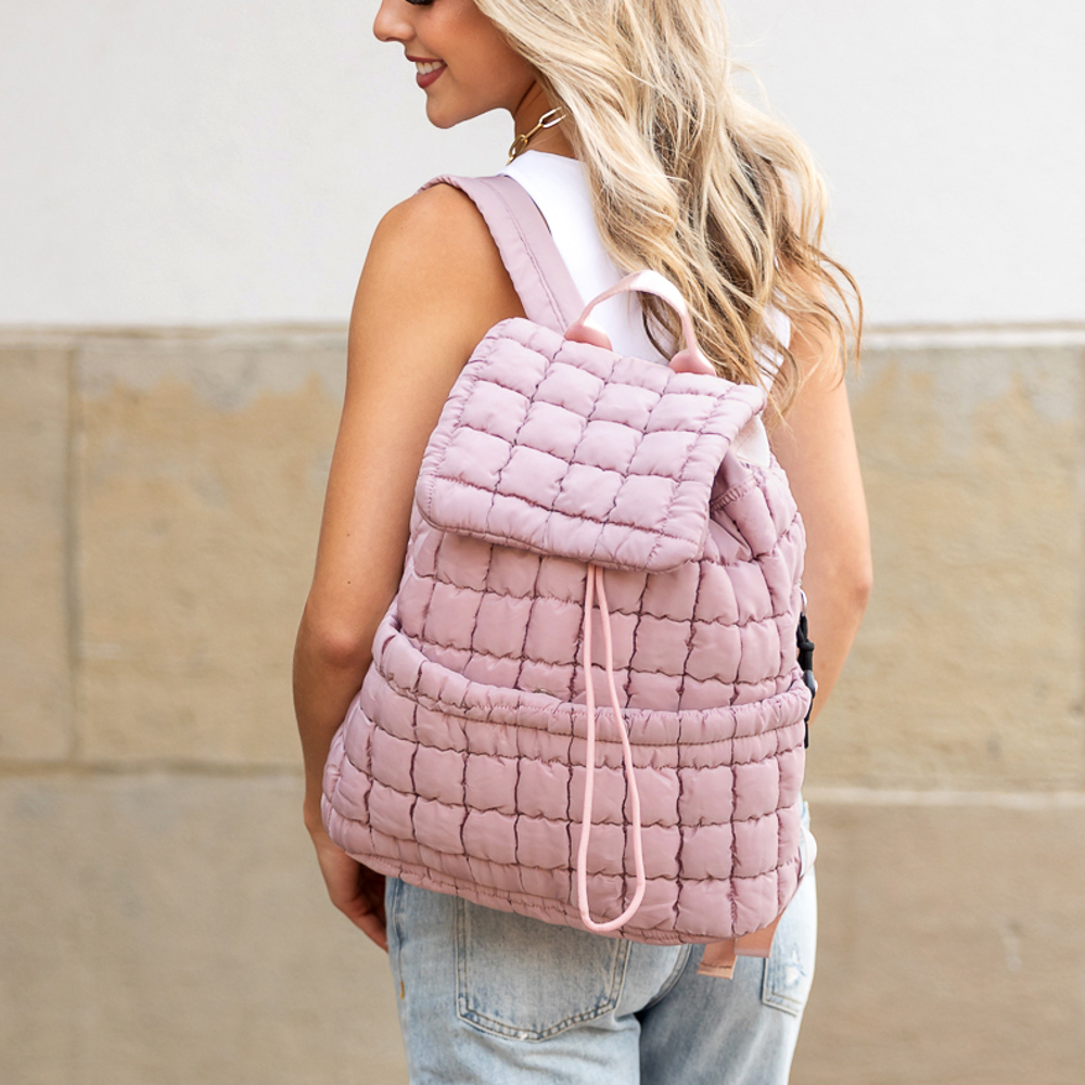 Stevie Quilted Puffer Backpack | AILI'S CORNER