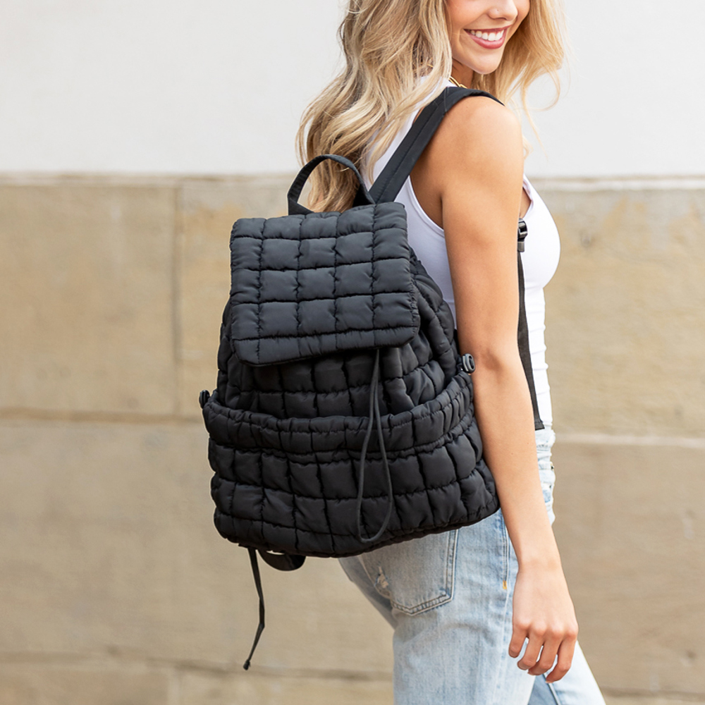 Stevie Quilted Puffer Backpack | AILI'S CORNER