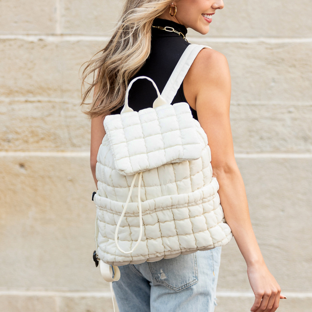 Stevie Quilted Puffer Backpack | AILI'S CORNER