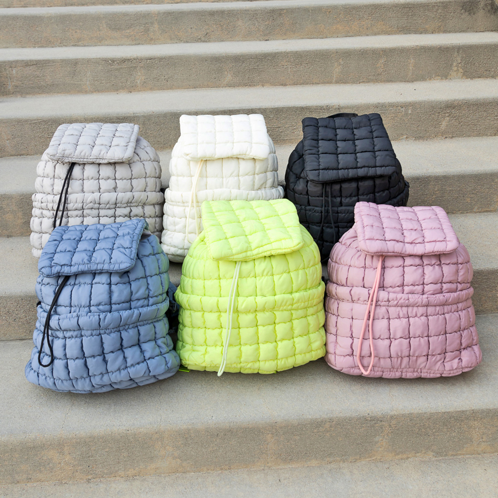 Stevie Quilted Puffer Backpack | AILI'S CORNER