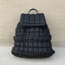 Black Stevie Quilted Puffer Backpack | AILI'S CORNER