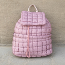 Mauve Stevie Quilted Puffer Backpack | AILI'S CORNER