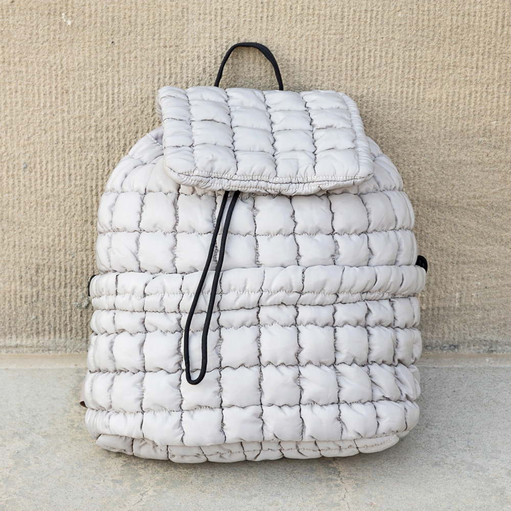 Stevie Quilted Puffer Backpack | AILI'S CORNER