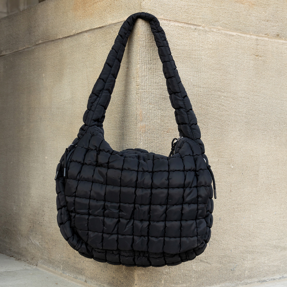 Taylor Quilted Puffer Tote | AILI'S CORNER