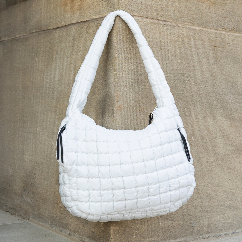 Taylor Quilted Puffer Tote | AILI'S CORNER