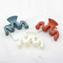 Clay/ivory/dusty Blue Zig Zag Hair Claws | 3 Pack | AILI'S CORNER