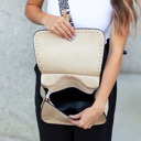 Leopard Strap Fold-over Crossbody Bag | AILI'S CORNER